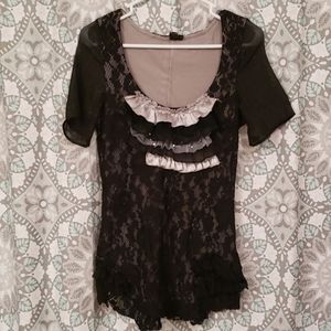 Womens dressy short sleeve top